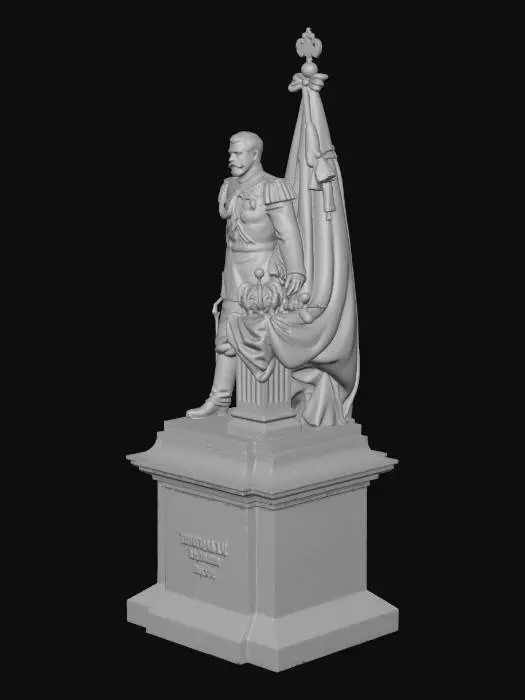 3D model for Nicholas II statue