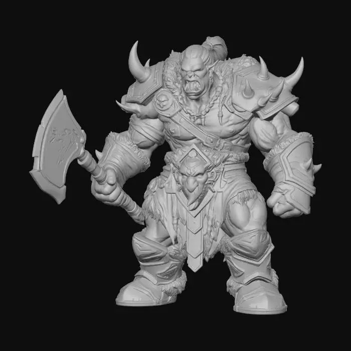 3D model for Mighty Warrior Orc