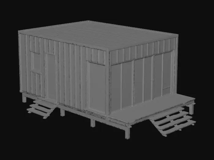 3D model for Modern Cabin in the Mist