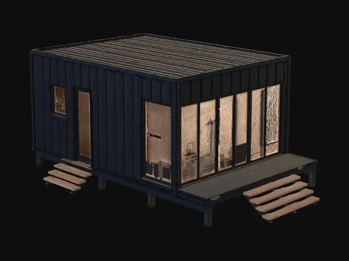 3D model for Modern Cabin in the Mist