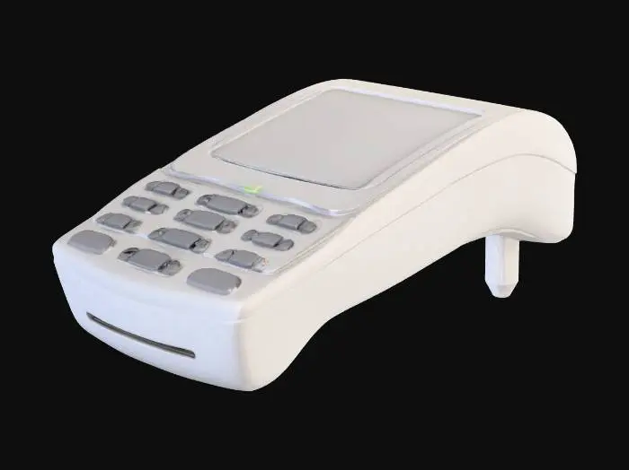3D model for Credit Card Terminal, Credit Card Reader,
