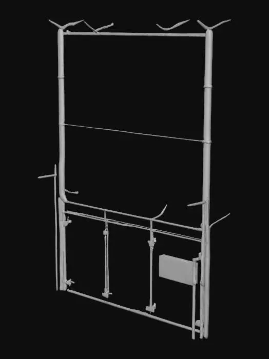 3D model for Theme Park Dinosaur Fence like from Jurassic World. The fence need to be none broken and is high enough than a normal size adult human.