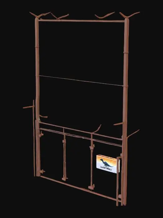 3D model for Theme Park Dinosaur Fence like from Jurassic World. The fence need to be none broken and is high enough than a normal size adult human.