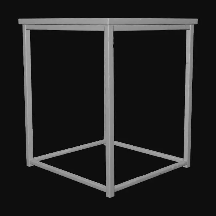 3D model for Wooden Side Table