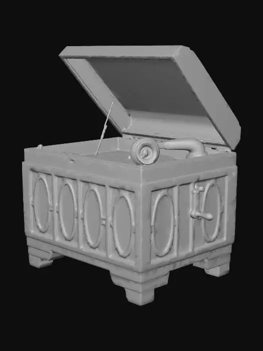 3D model for Vintage Phonograph