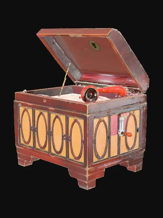 3D model for Vintage Phonograph