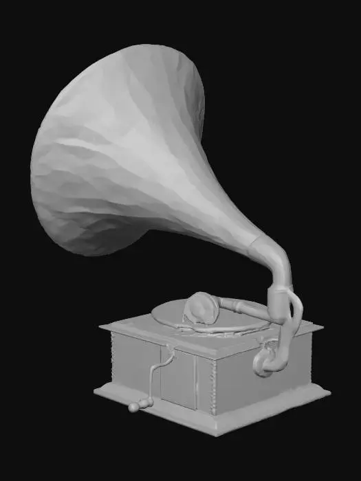 3D model for Damasco Horn Gramophone