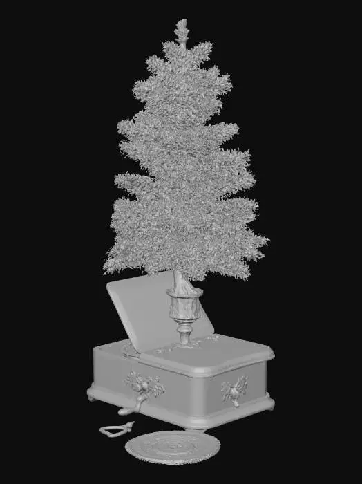 3D model for gramophone christmas tree