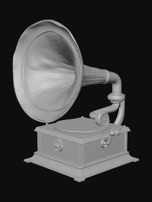 3D model for Vintage Phonograph