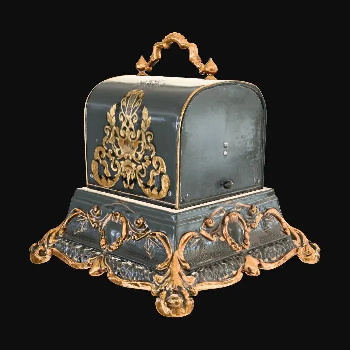 3D model for phonograph french closed