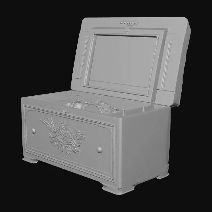 3D model for cylinder music box