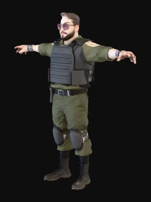 3D model for Tactical Stance