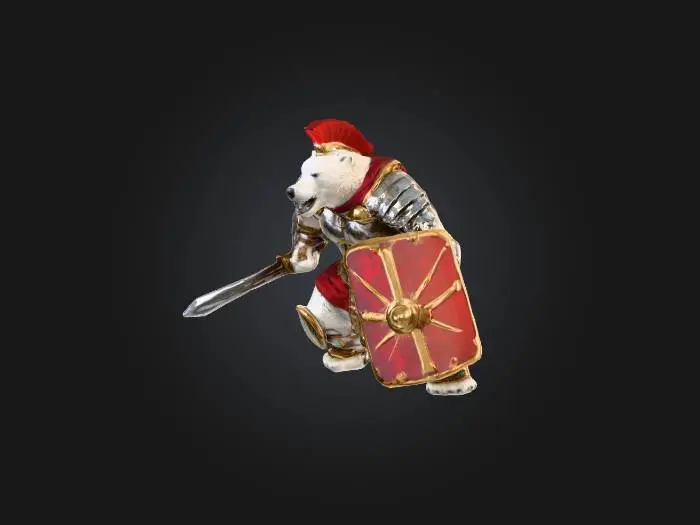 3D model for Gladiator Polar Bear, #PBR#