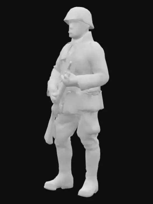 3D model for soldado aleman de 1940s