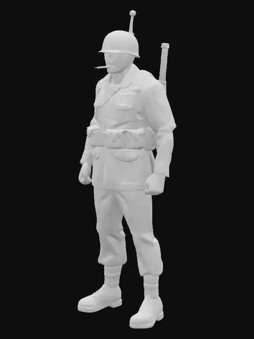 3D model for Soldier in Uniform