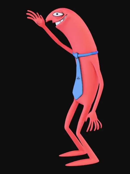 3D model for Alan Smiling friends