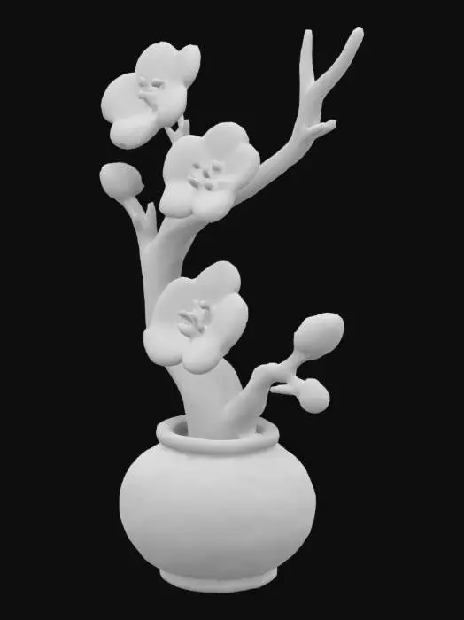 3D model for Cozy Armchair with Floral Cushion