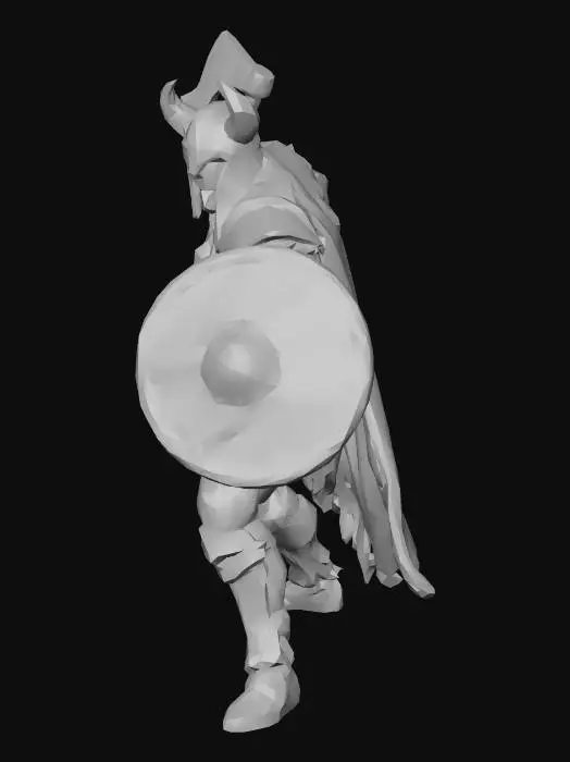 3D model for Bloodbound Horned Warlord