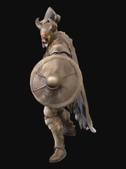 3D model for Bloodbound Horned Warlord