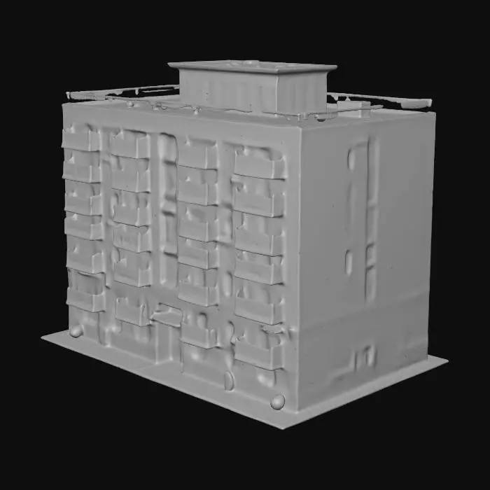 3D model for apartment building; unreal engine 4; optimized texturing