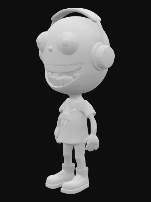 3D model for Groovy Purple Character