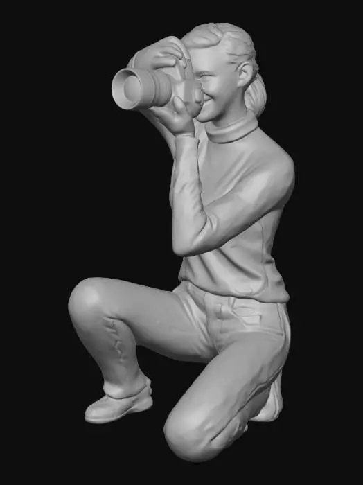 3D model for Photographer in the Grass