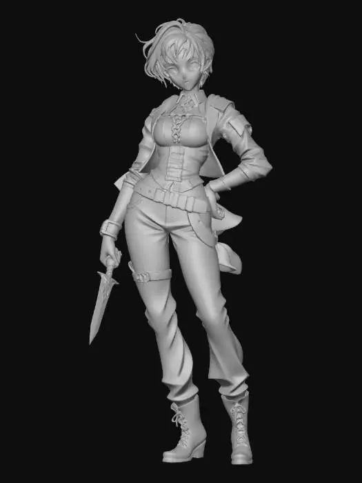 3D model for Violet Dagger