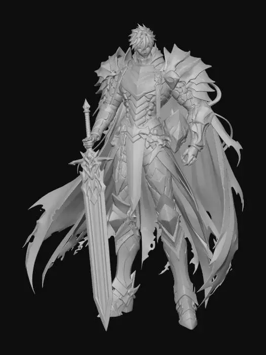 3D model for Crimson Rift Knight