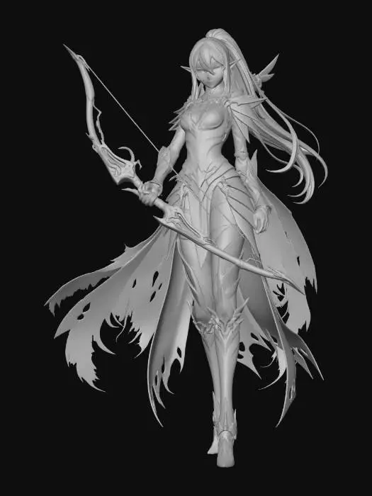 3D model for Emerald Arc Archer