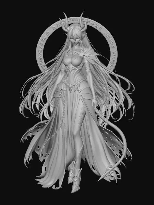 3D model for Emberbound Demon Queen