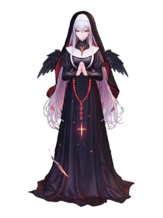 Crimson Rosary - Tag 3D model, vytvořený pomocí AI