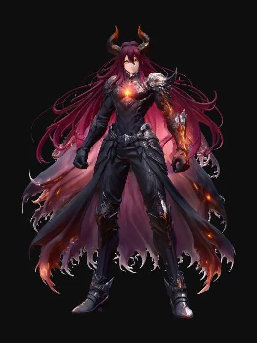 3D model for Infernal Horned Warlord