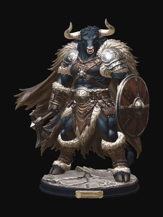 3D model for Minotaur Warlord