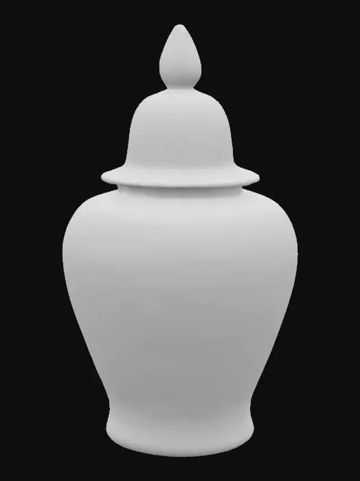 3D model for Floral Ceramic Jar