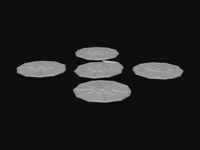 3D model for Can you give me a design for some cobweb coasters, I want them to be the size for a normal coaster but it is designed as a cobweb, I want it completely flat aswell. and no texture, but still shaped as a cobweb. And has the detail for a cobweb.