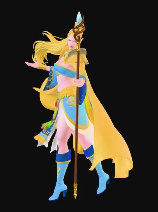 3D model for Classic MMORPG Gal