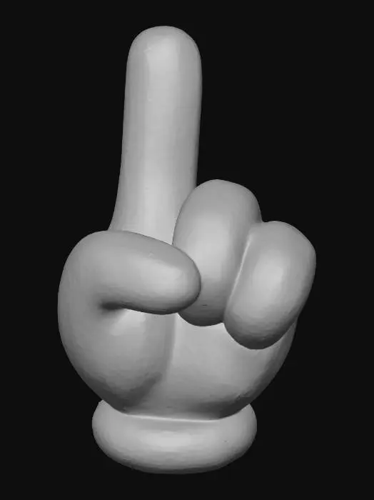 3D model for Number One Gesture