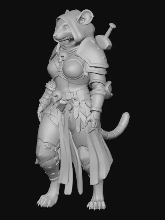 3D model for Warrior Rodent