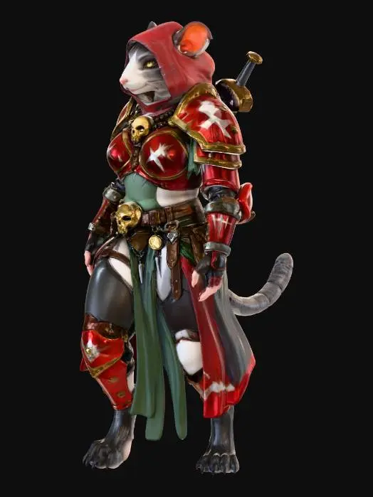 3D model for Warrior Rodent