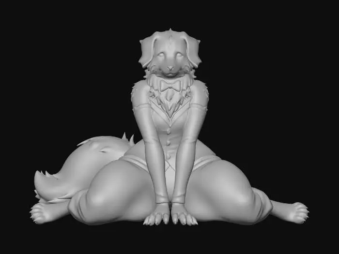 3D model for Gilded Retriever~