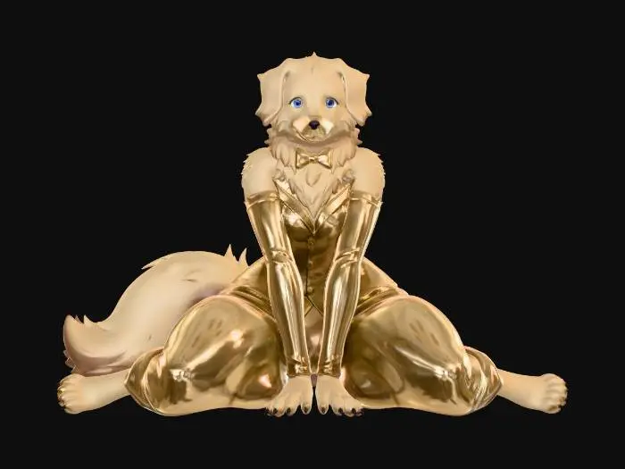 3D model for Gilded Retriever~