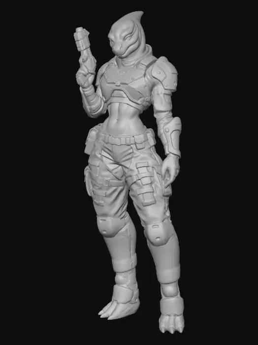 3D model for Sexy Alien Babe~