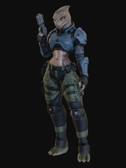 3D model for Sexy Alien Babe~