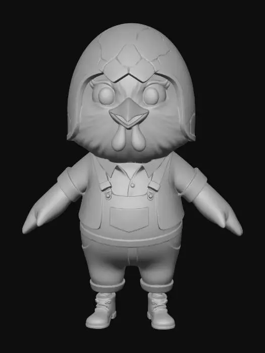 3D model for Eggshell Chick Farmer