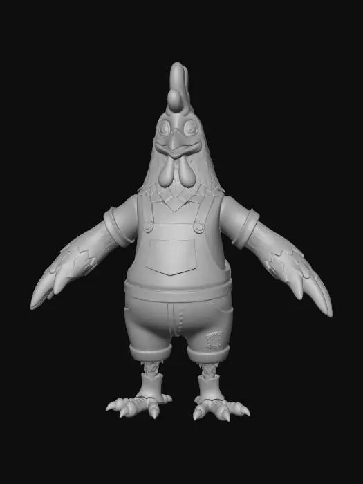 3D model for Chicken Farmer Chic