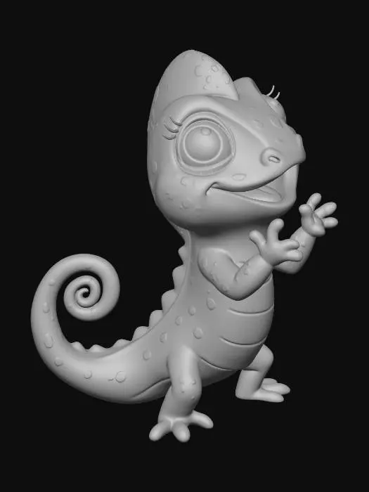 3D model for Colorful Chameleon