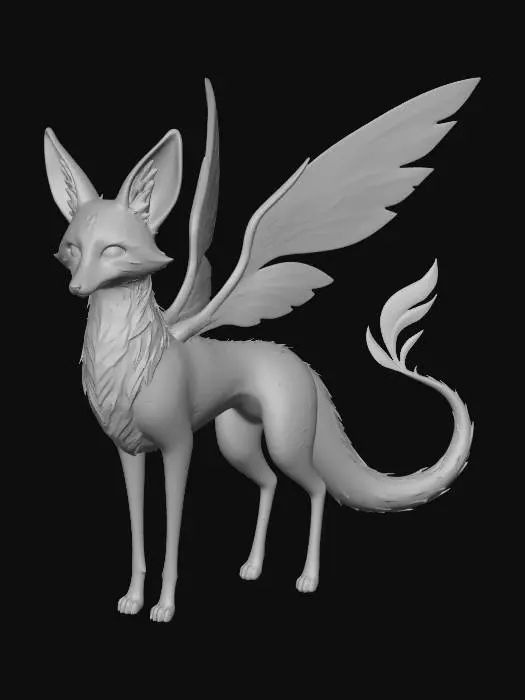 3D model for Mystical Aurora Fox
