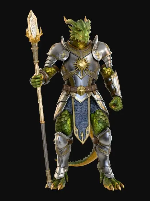 3D model for Dragonborn Cleric