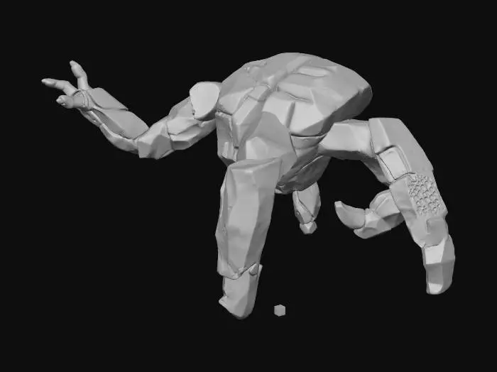 3D model for Emerald Crag Golem