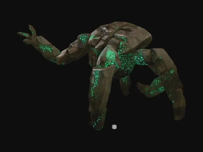 3D model for Emerald Crag Golem
